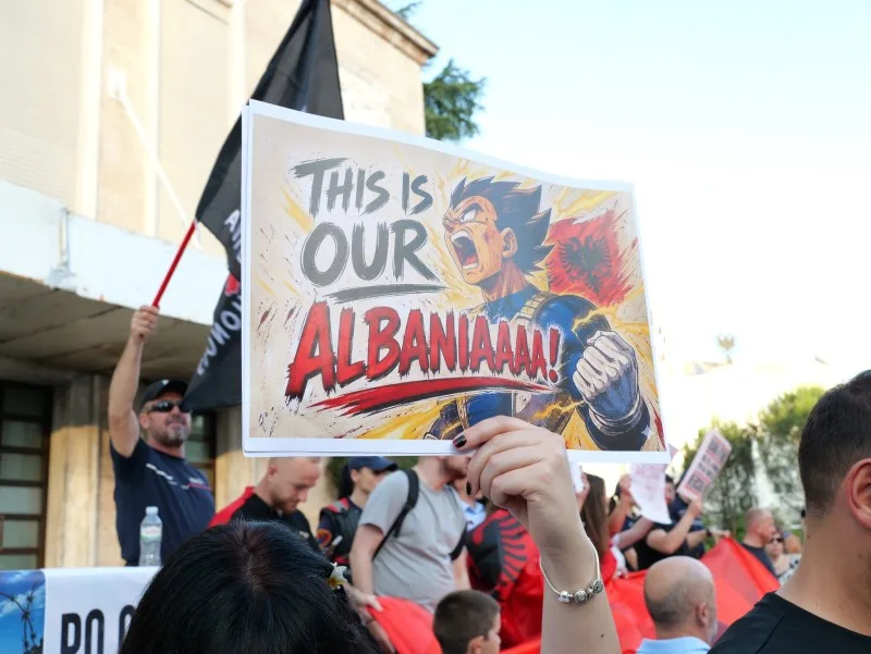 albania protests kushner