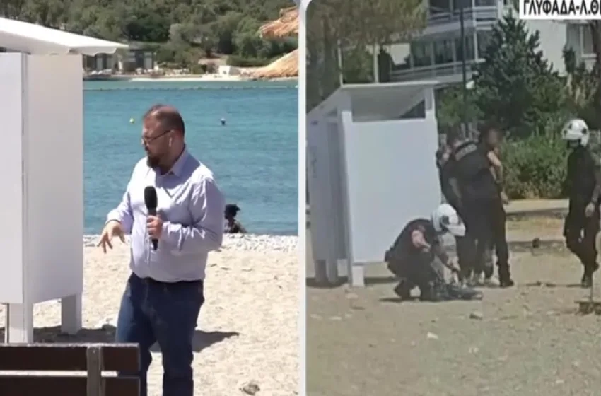  Γλυφάδα: Αναστάτωση για άνδρα που κράδαινε ένα μαχαίρι στην παραλία (vid)