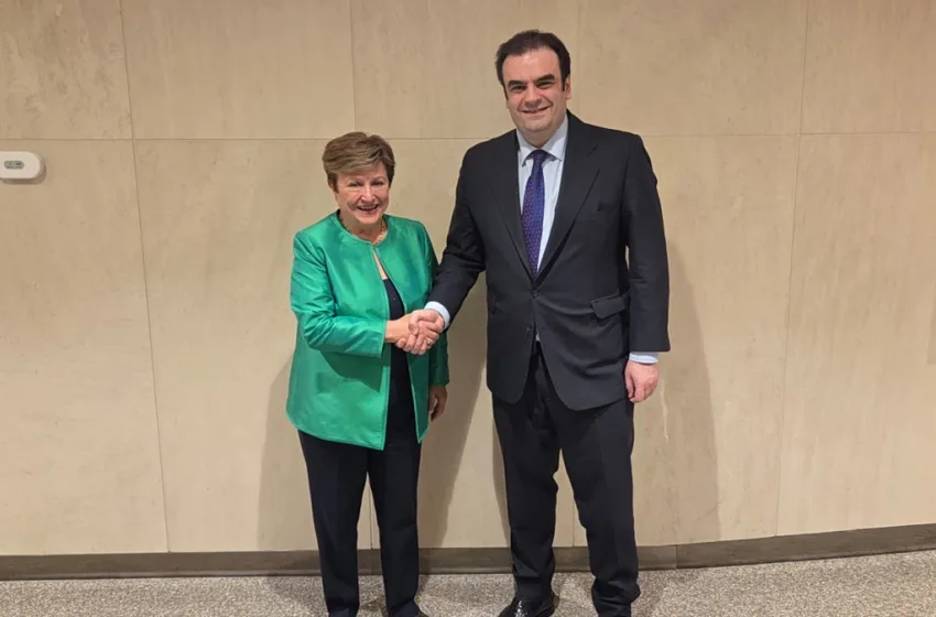  Συνάντηση Πιερρακάκη-Γκεοργκίεβα: “Η Ελλάδα στις κορυφαίες οικονομίες της Ευρώπης”