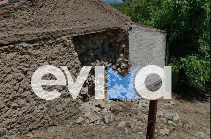  Κατολισθήσεις στο Μαντούδι από τους ισχυρούς σεισμούς στην Εύβοια