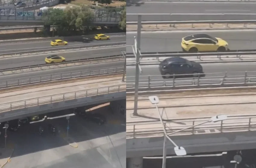  Οδηγός ταξί έκανε όπισθεν στην Παραλιακή επειδή έχασε την έξοδο- Βίντεο