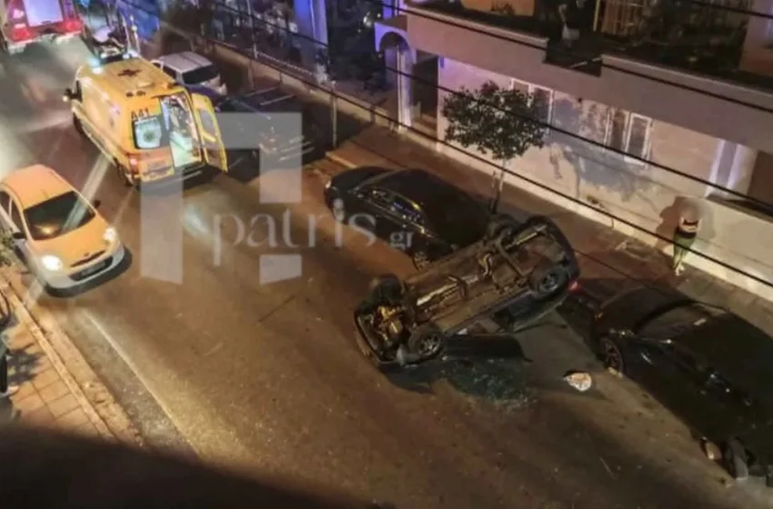  Χανιά: Βίντεο με αυτοκίνητο που αναποδογυρίζει μετά από σφοδρή σύγκρουση