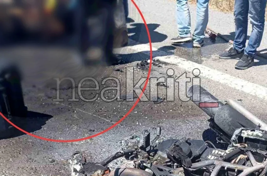  Ηράκλειο: Δεν τα κατάφερε  55χρονος μοτοσικλετιστής που είχε τυλιχθεί στις φλόγες