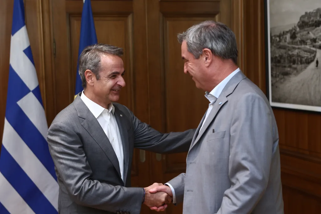 Ο Κυριάκος Μητσοτάκης συναντήθηκε με τον πρωθυπουργό της Βαυαρίας 7 5276796