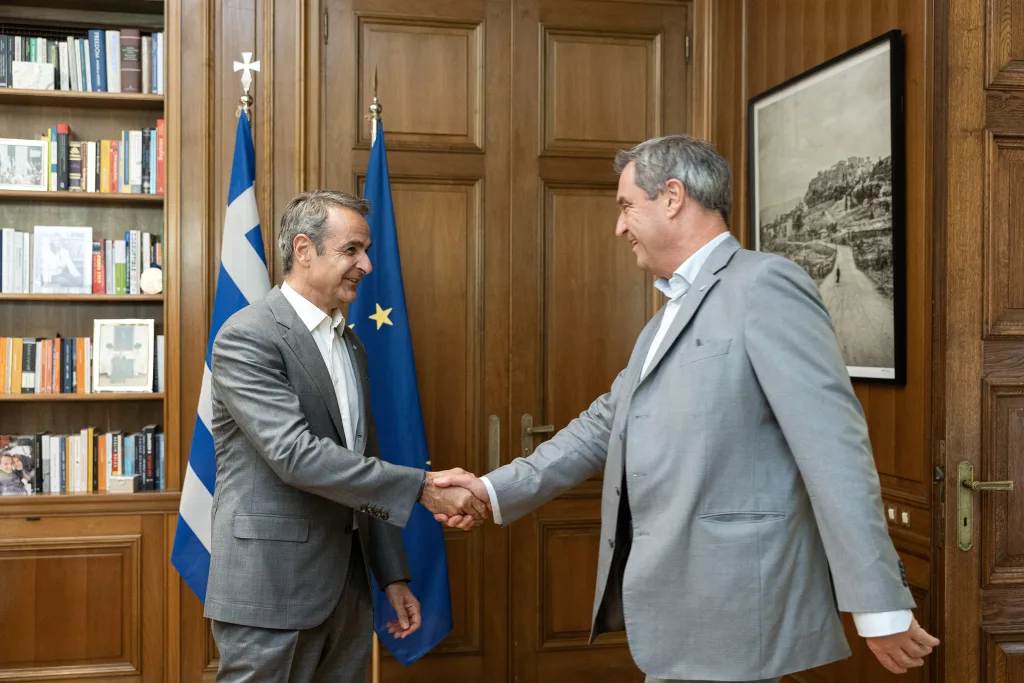 Ο Κυριάκος Μητσοτάκης συναντήθηκε με τον πρωθυπουργό της Βαυαρίας 5 YORW8490