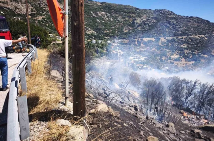  Φωτιά στην Άνδρο- Εκκενώνονται περιοχές