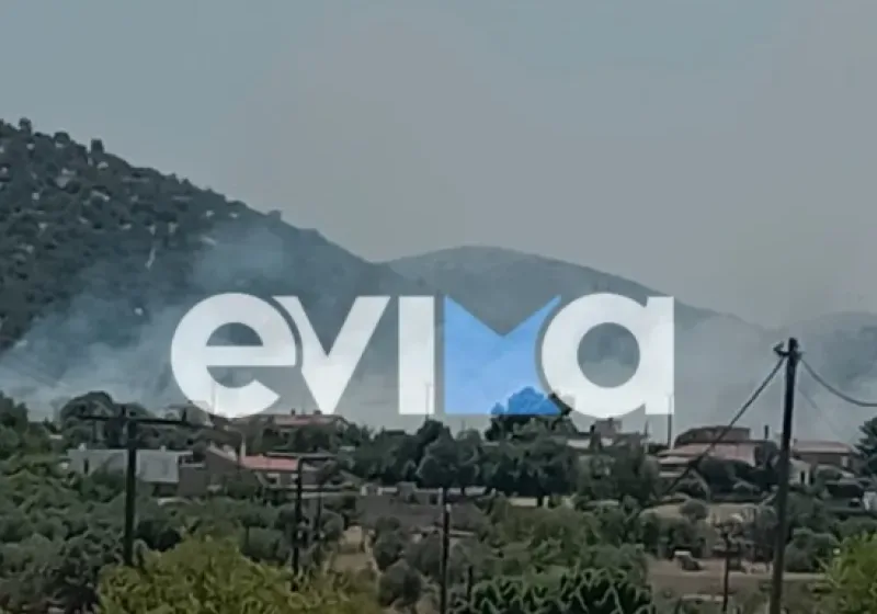  Φωτιά στο Μηλάκι Εύβοιας- 112 για ετοιμότητα