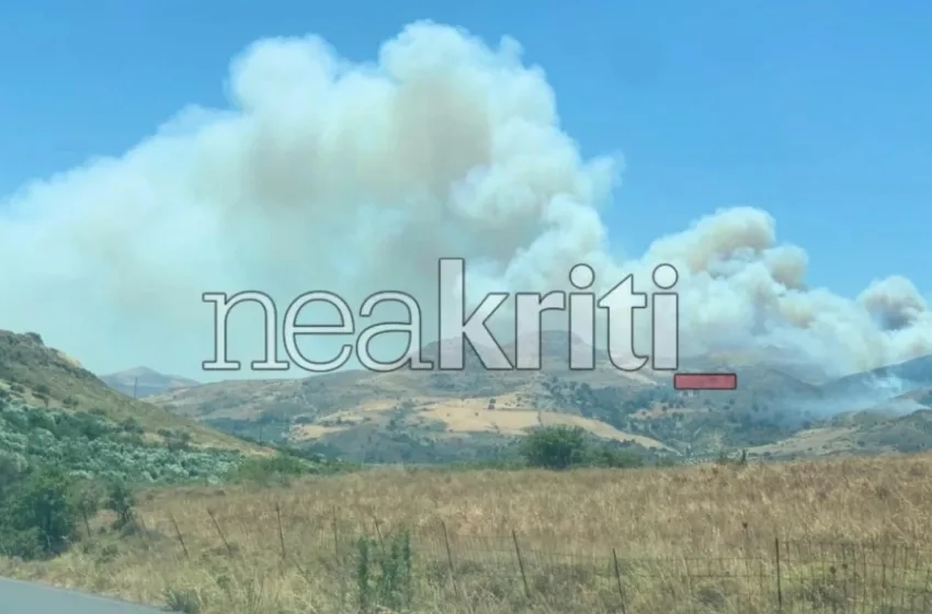  Φωτιά στο Μελιδοχώρι Ηρακλείου: 112 για εκκένωση δύο περιοχών