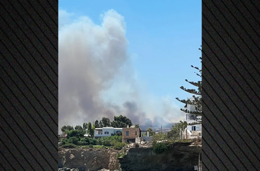  Νέα φωτιά στην Πάρο και 112 για εκκενώσεις περιοχών