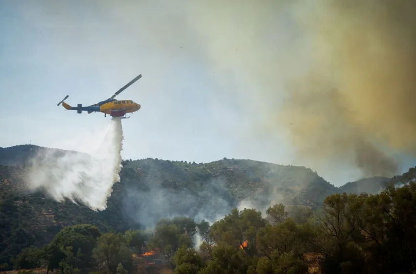  Φωτιά Ρέθυμνο: Οι καπνοί ταξίδεψαν 100 χιλιόμετρα- Δορυφορικές εικόνες