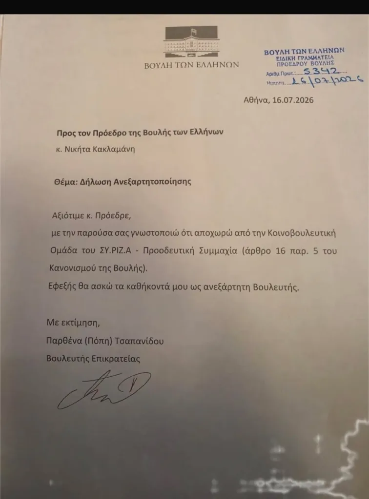 Ανεξαρτητοποιήθηκε από τον ΣΥΡΙΖΑ η Τσαπανίδου- Γιατί προτίμησε να μην παραιτηθεί 2 image 45