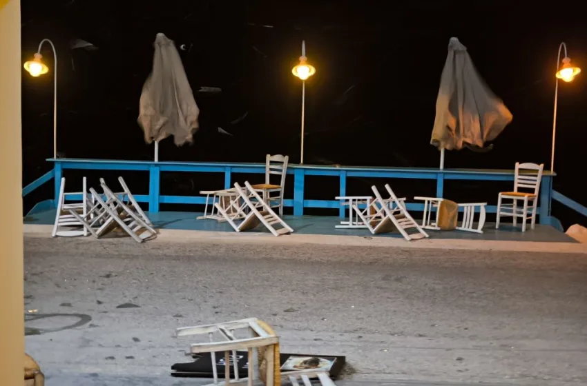  Κέρκυρα: Σφοδρή κακοκαιρία με πτώσεις δέντρων και διακοπή ρεύματος
