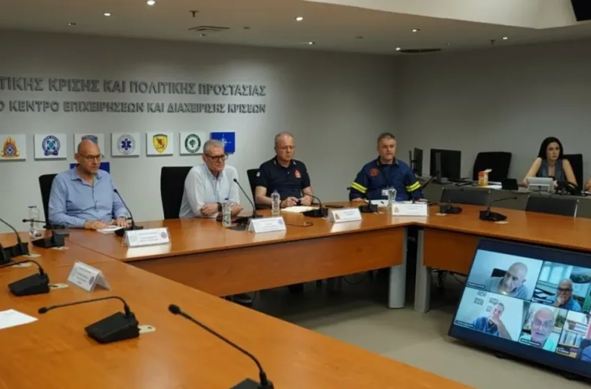  Νέα συνεδρίαση της Επιτροπής Εκτίμησης Κινδύνου λόγω καύσωνα και των καταιγίδων
