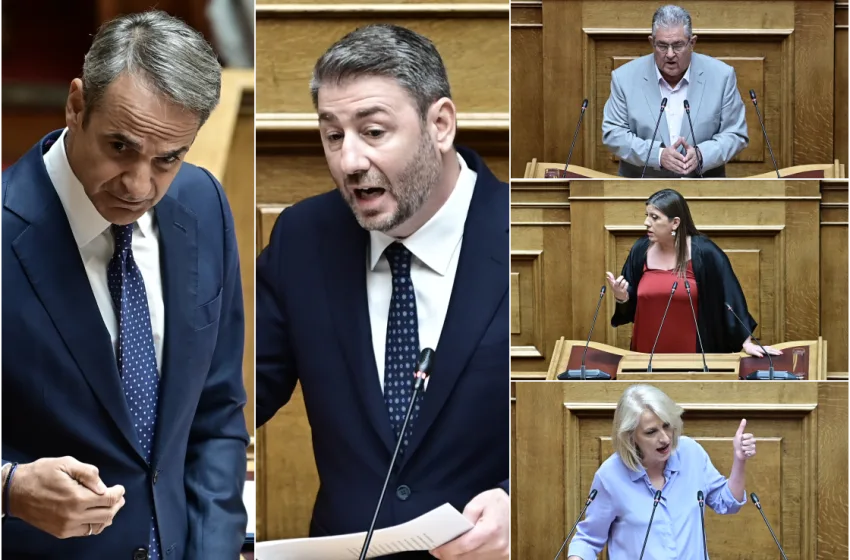  Αναθεώρηση Συντάγματος: Όσα έγιναν στη θυελλώδη Ολομέλεια-Επίθεση Μητσοτάκη στην αντιπολίτευση, μετωπική με Ανδρουλάκη