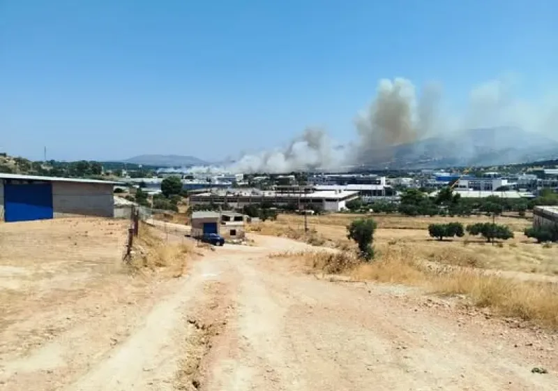  Φωτιά κοντά στη ΒΙΠΕ Κορωπίου – 112 για ετοιμότητα