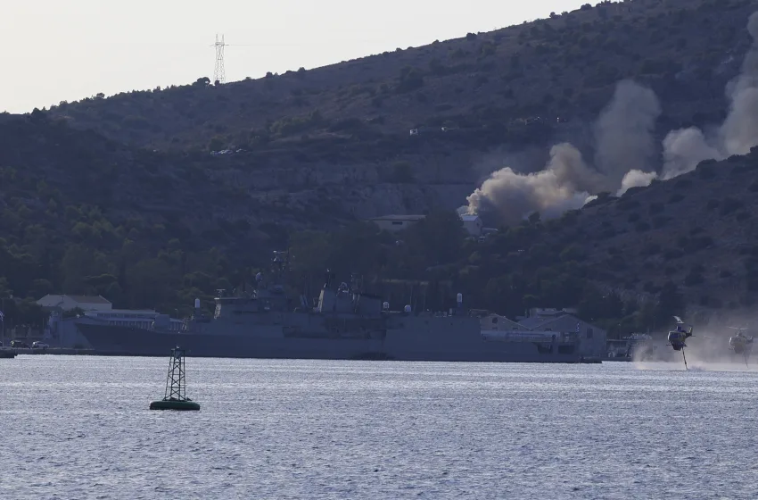  Πύρινα μέτωπα: Η εικόνα σε Σαλαμίνα, Ηράκλειο, Βοιωτία, Πέλλα, Κερατέα