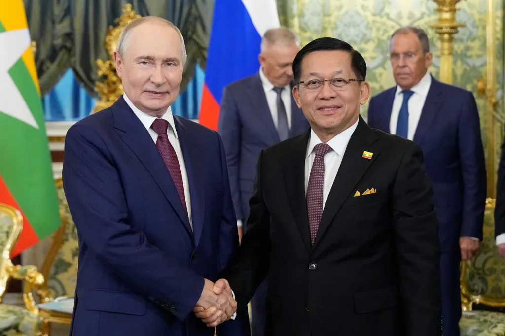 Putin leader mianmar