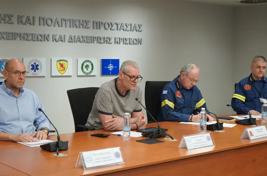  Συνεδρίασε η Επιτροπή Εκτίμησης Κινδύνου: Ισχυροί άνεμοι και υψηλές θερμοκρασίες