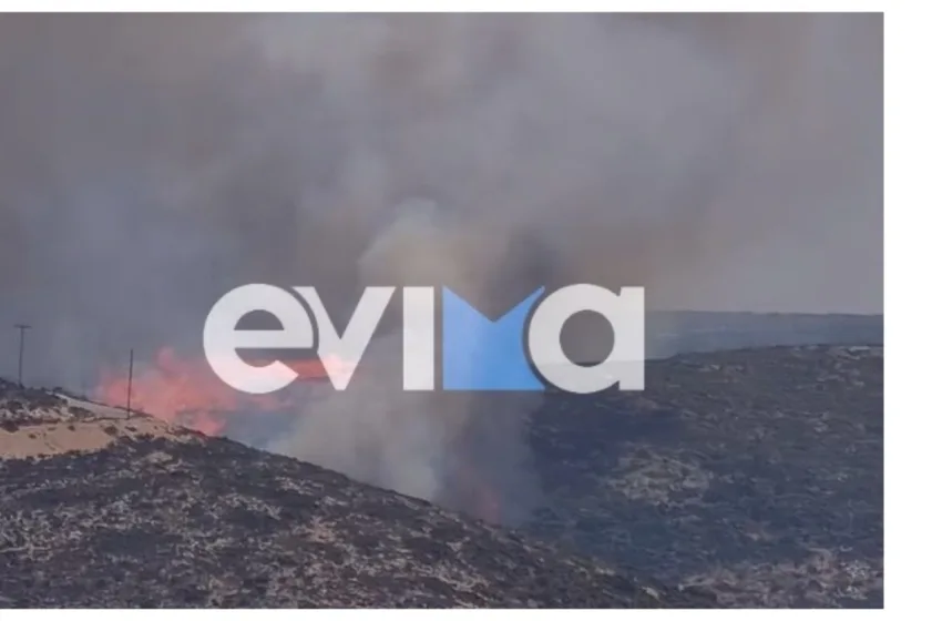  Καλύτερη η εικόνα της φωτιάς στην Κολυμπάδα Σκύρου