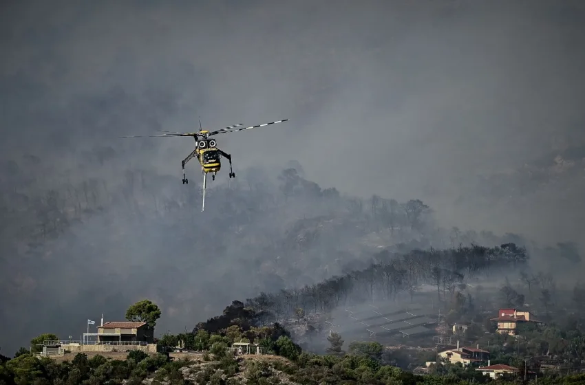  Στις φλόγες η Δυτική Αττική: Κάηκαν σπίτια στη Ψάθα, καταστράφηκαν κτηνοτροφικές μονάδες- Εκκενώσεις περιοχών