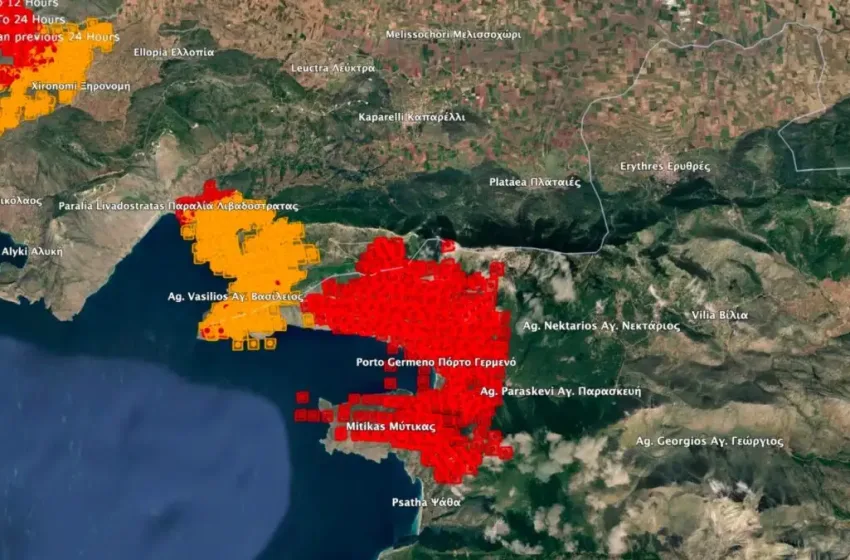  Απόλυτη καταστροφή στη Βοιωτία – Περίπου 50.000 στρέμματα έγιναν στάχτη