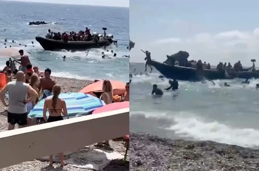  Ισπανία: Δεκάδες μετανάστες αποβιβάστηκαν αιφνιδιαστικά σε παραλία με εκατοντάδες λουόμενους