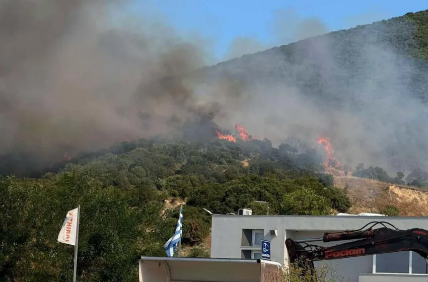  Φωτιά στο Κοκκινόχωμα Καβάλας: 112 για ετοιμότητα, ενισχύθηκαν οι δυνάμεις