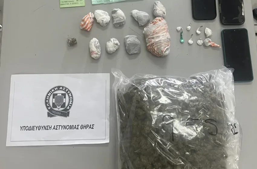  Σαντορίνη: Πέντε συλλήψεις για δικίνηση ναρκωτικών και κατάσχεση κοκαϊνης και κάνναβης