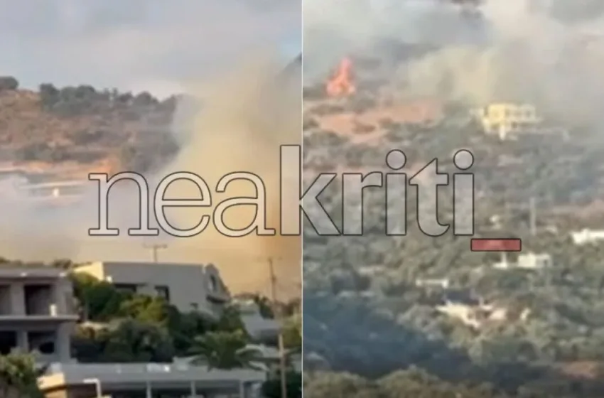  Φωτιά στον Φοίνικα Ρεθύμνου: 112 για εκκένωση των περιοχών Φωτεινάρι και Σούδα