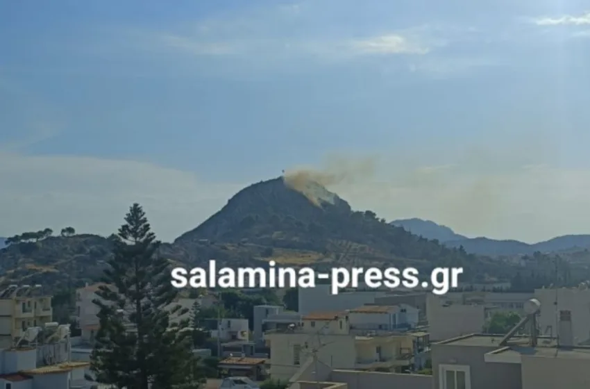  Φωτιά στον Προφήτη Ηλία Σαλαμίνας