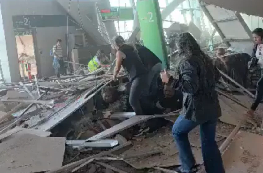  Σεισμός Κολομβία: Άνθρωποι καταπλακώθηκαν από συντρίμμια σε αεροδρόμιο (vid)