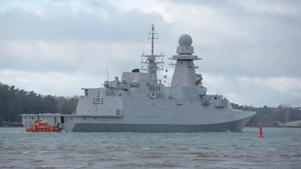 shutterstock italian navy military ship carlo bergamini class frigate luigi rizzo f595