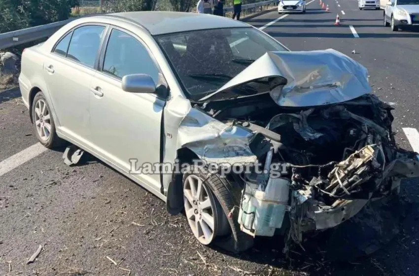  Φθιώτιδα: Σοβαρό τροχαίο για οικογένεια στην Εθνική Οδό Αθηνών – Λαμίας