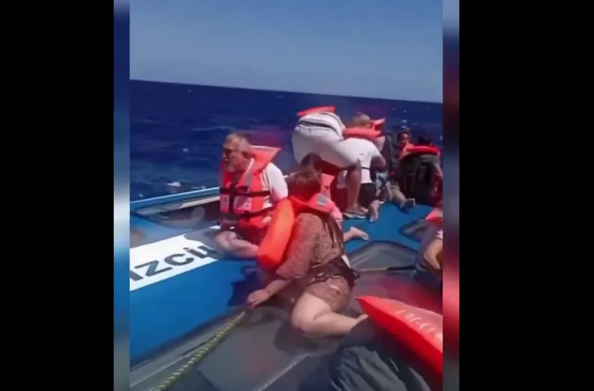  Κερύνεια:”Βοήθεια!” – Συγκλονιστικό βίντεο από τις τελευταίες στιγμές του καταμαράν πριν βυθιστεί