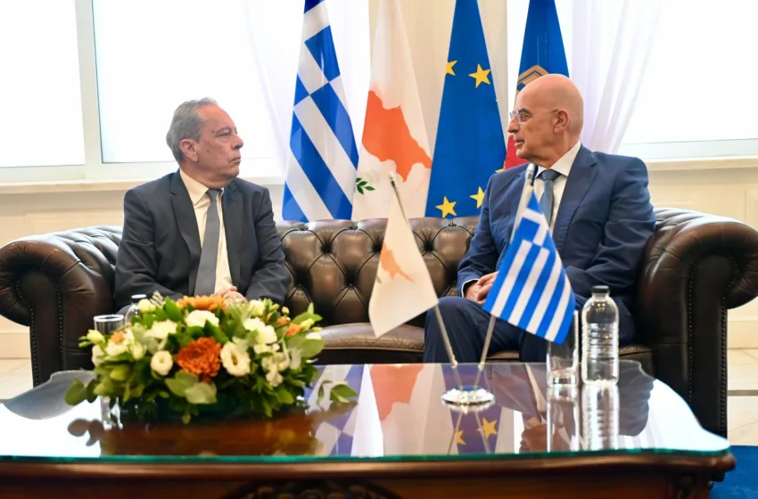  Δένδιας: Κύπρος και Ελλάδα συνιστούν άξονα σταθερότητας και ασφάλειας στην Ανατολική Μεσόγειο