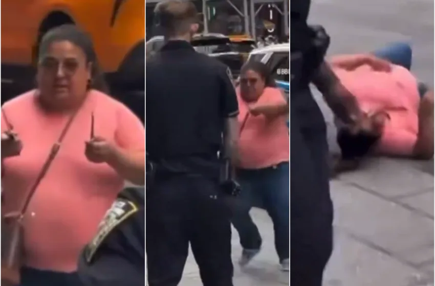  Times Square: Βίντεο ντοκουμέντο-Η στιγμή που αστυνομικοί σκοτώνουν γυναίκα που είχε μαχαιρώσει δύο πολίτες