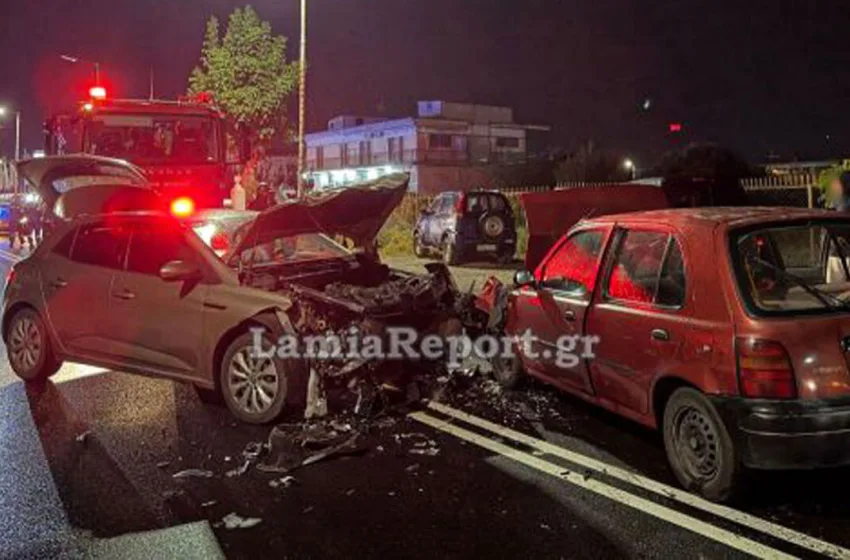  Σοβαρό τροχαίο με δύο τραυματίες στη Λαμία