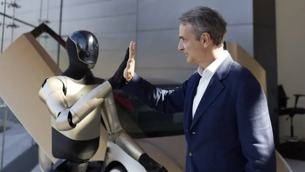 Silicon Valley: Η "συνάντηση" Μητσοτάκη με ρομπότ της Tesla -Ποιους είδε, τι συζήτησε 2 mitsotakis 24