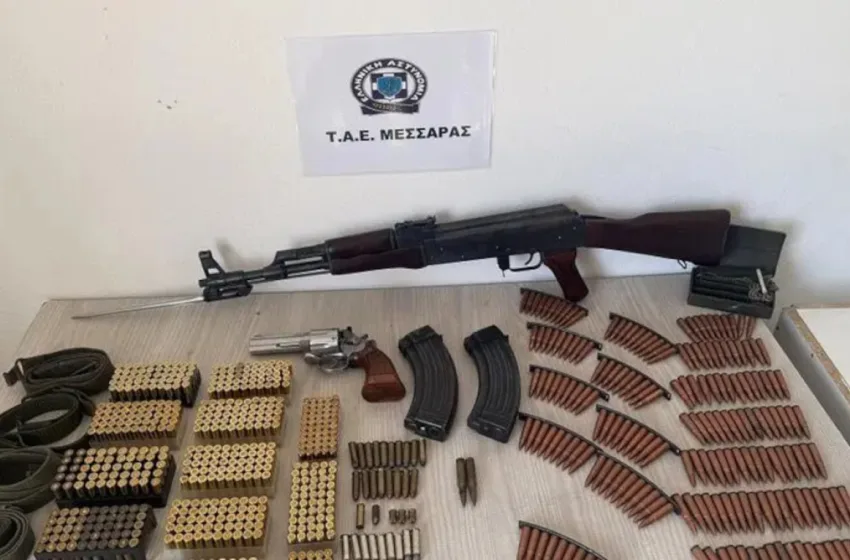  Βορίζια: Βρέθηκε οπλοστάσιο σε σπίτι 60χρονου- Κατασχέθηκαν καλάσνικοφ και 869 φυσίγγια