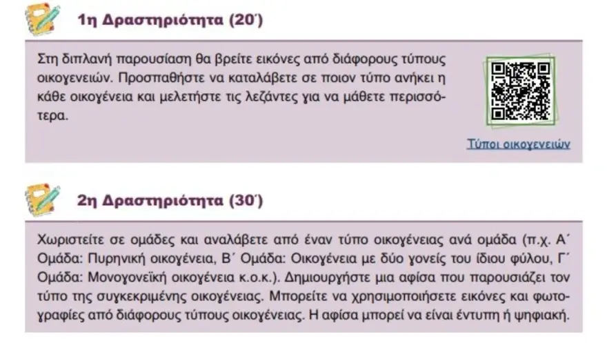 Σχολικά βιβλία: Η οικογένεια, τα φύλα, οι αντιδράσεις και η συζήτηση για το "Πολλαπλό Βιβλίο" 8 sxoleio st dimotikou2