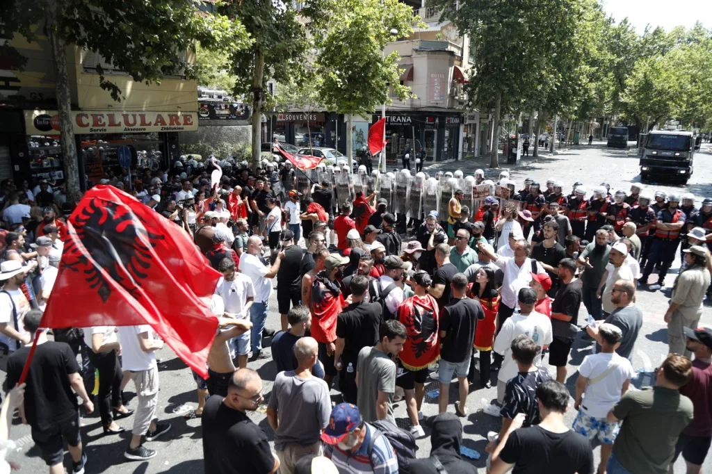 tirana demonstration