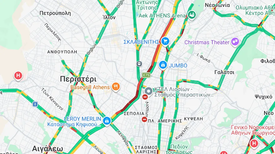 Κηφισός: Τροχαίο με τρία οχήματα- Μεγάλο μποτιλιάρισμα προς Πειραιά 2 Στιγμιότυπο οθόνης 2026 09 16 122258
