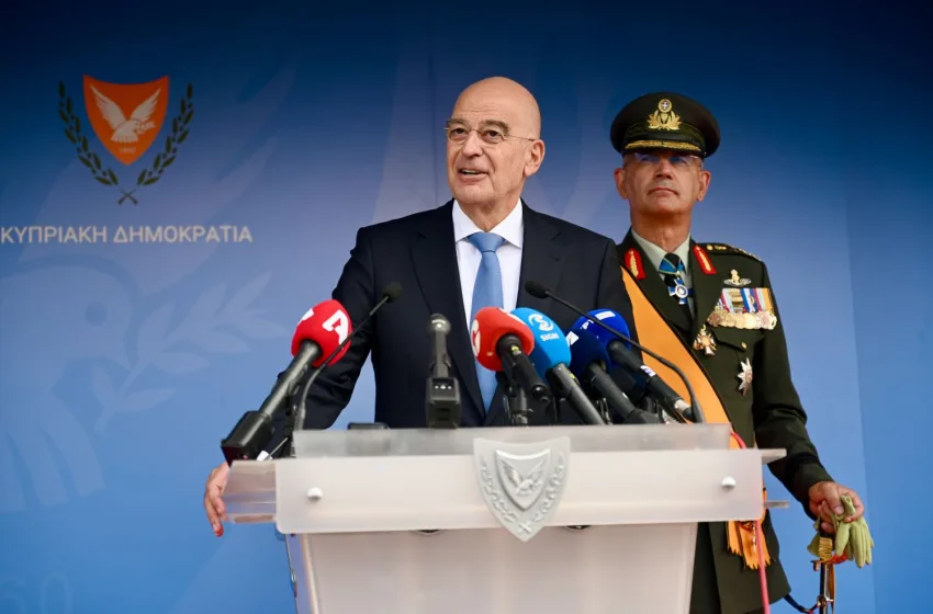  Δένδιας: Η Ελλάδα θα στέκεται πάντα δίπλα στην Κύπρο